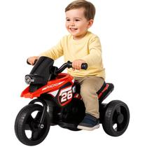 Moto Elétrica Infantil Bang Toys Neon Sprint Vermelho 6V