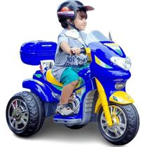 Moto Eletrica Infantil Biemme Sprint Turbo 12V Capacete Azul Moto Eletrica Infantil Biemme Sprint Turbo 12V Capacete Azul