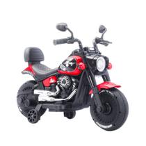 Moto Elétrica Infantil Chopper 6v, Com Luzes, Sons e Rodas De Apoio Unitoys