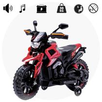Moto Elétrica Infantil Farol Led Som De Motor E Música 30 Kilos