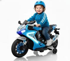 Moto Elétrica Infantil Glow 6V Azul Kid Trax Moto Elétrica Infantil Glow 6V Azul Kid Trax