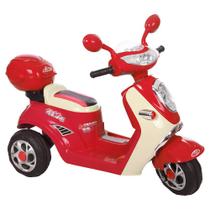Moto Elétrica Infantil Lambreta Vermelha - Bel Brink