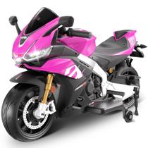Moto Elétrica Infantil Leistooyfan Aprilia RSV4 24V com LED e Música