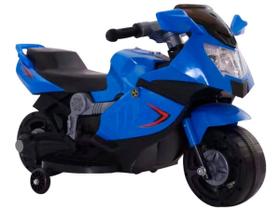 Moto Elétrica Infantil Mini 6V Azul Vermelho Branco Bateria Recarregável Inmetro Importway