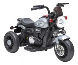 Moto Elétrica Infantil Mini Harley 6v Cinza Zippy Toys