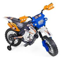 Moto Elétrica Infantil Motocross Azul Infantil - Homeplay