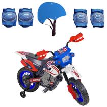 Moto Elétrica Infantil Motocross Infantil Com Kit Proteção