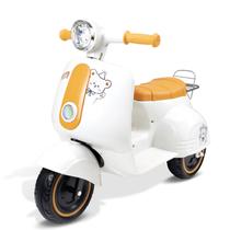 Moto Elétrica Infantil Scooter 6V Branca Com Música E Luz Recarregável Para Crianças Moto Elétrica Infantil Scooter 6V Branca Com Música E Luz Recarregável Para Crianças