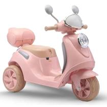 Moto Elétrica Infantil Scooter Bella Com Luzes e Sons T3 6v Bang Toys / Rosa Moto Elétrica Infantil Scooter Bella Com Luzes e Sons T3 6v Bang Toys / Rosa