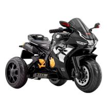 Moto Elétrica Infantil Sport Racer 12V Bivolt Preta Domni