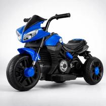 Moto Elétrica Infantil Unitoys Azul 2 Em 1 Pedal 6V