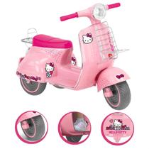 Moto Elétrica Lambreta Motocicleta Retrô Hello Kitty Com Som e Luz - Bandeirante