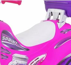 Moto Elétrica Sprint Turbo Pink 12v C/capacete 673 - Biemme