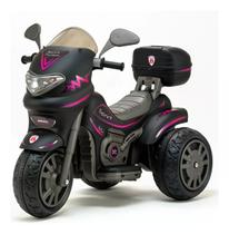Moto Elétrica Sprint Turbo Preta C/ Capacete 12v Moto Elétrica Sprint Turbo Preta C/ Capacete 12v