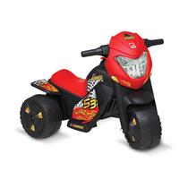 Moto Elétrica Triciclo Infantil Criança Bandeirante Banmoto Preta