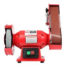 Moto Esmeril 6'' 360W Com Lixa Cinta Bivolt Worker