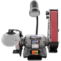 Moto Esmeril 6 Pol. 375W com Lixadeira de Cinta 110V Fortg