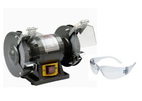 Moto Esmeril Ferrari 1/4 Cavalo Bivolt Me5 Aam1010002 Cor Cinza-escuro 110v/220v ORIGINAL DEBRINDE OCULOS DE PROTEÇÃO!