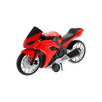 Moto Evolution Vermelho Veiculo Brinquedo - Bs Toys RV-459.1