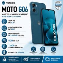Moto G06 64GB 4GB RAM Tela 6.9 Câmera 50MP Bateria 5200mAh 4G Motorola Moto G06 64GB 4GB RAM Tela 6.9 Câmera 50MP Bateria 5200mAh 4G Motorola