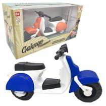 Moto Garage Summer Lambreta Clássica Azul Orange Toys