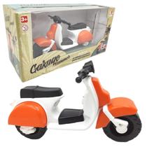 Moto Garage Summer Lambreta Clássica Laranja Orange Toys
