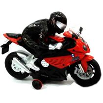 Moto Gira 360 Graus Motorcycle Sport S1000 Com Luzes E Sons