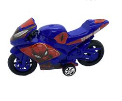 Moto Homem Aranha Spider Man Com Motor A Fricção Infantil - etitoys