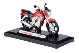 Moto honda - cg titan 150 - 2014 - vermelha - 1/18 - CALIFORNIA TOYS