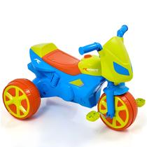 Moto Infantil Rider Baby Menino Triciclo Pedal Passeio Azul