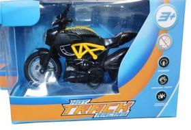 Moto - Metal Modelo 4 Racer Preta/Amarela HONGYAO Moto - Metal Modelo 4 Racer Preta/Amarela HONGYAO