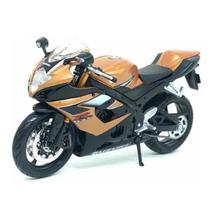 Moto Miniatura Esportiva Suzuki Gsx R 1000 Dourada
