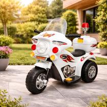 Moto Motinha Elétrica Infantil Com Som Luz Sirene Retrovisor Baú Várias Cores Moto Motinha Elétrica Infantil Com Som Luz Sirene Retrovisor Baú Várias Cores