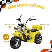 Moto Motinha Motocicleta Elétrica Infantil 6V Música Luz Som Suporta Até 30kg - Zippy Toys