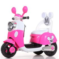 Moto Motinho Triciclo Elétrico Infantil Mini Crianças Mickey Mouse Disney Desenho Rosa - Car Kids Moto Motinho Triciclo Elétrico Infantil Mini Crianças Mickey Mouse Disney Desenho Rosa - Car Kids