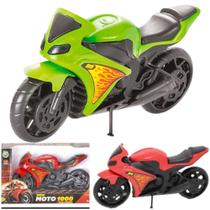 Moto New 1000 Sort 20cm - BS Toys Brinquedo Resistente com Rodas Livre Motinha Presente Ideal +3 Anos - PANAMI Moto New 1000 Sort 20cm - BS Toys Brinquedo Resistente com Rodas Livre Motinha Presente Ideal +3 Anos - PANAMI