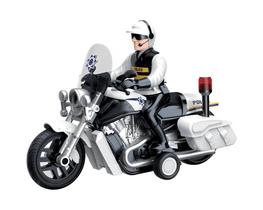 Moto Patrulha com Policial - Luz e Som - 1:10 - Yestoys