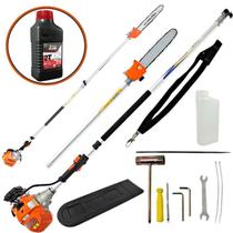 Moto podador a Gasolina Vulcan VP3300L c/ Extensao p/ Podador de Galhos Altos 2,90m + Oleo Toyama 2T Moto podador a Gasolina Vulcan VP3300L c/ Extensao p/ Podador de Galhos Altos 2,90m + Oleo Toyama 2T