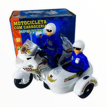 Moto Policial Com Carroceria Luzes e Sons Fenix