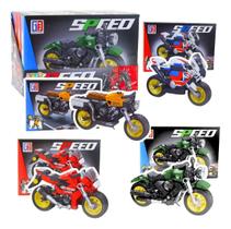 Moto Retro 99 Toy Speed Blocos De Montar 222 Pecas