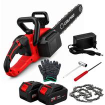 Moto Serra Elétrica 16 Polegadas 2 Baterias Alta Potência 1800W Portátil Recarregável Profissional Moto Serra Elétrica 16 Polegadas 2 Baterias Alta Potência 1800W Portátil Recarregável Profissional