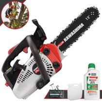 Moto Serra Kawashima KCS260P Plus À Gasolina Motor 2T 25,4cc Alta Rotação Motosserra Profissional Com Sabre 12' Designer Ergonômico, Leve e De Fácil Manuseio + 1 ÓLEO STIHL EXTRA Moto Serra Kawashima KCS260P Plus À Gasolina Motor 2T 25,4cc Alta Rotação Motosserra Profissional Com Sabre 12' Designer Ergonômico, Leve e De Fácil Manuseio + 1 ÓLEO STIHL EXTRA