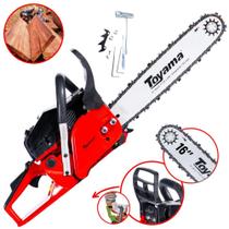 Moto Serra Motor Serra Motosserra À Gasolina TCS53F-G2 Com Sabre 16 Polegadas 49cc 2,8HP 2T 13.500rpm Ideal Para Corte e Poda de Galhos e Árvores