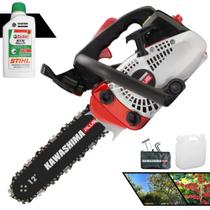 Moto Serra Motor Serra Motosserra Kawashima KCS 260P PLUS À Gasolina 2T 25,4cc Profissional Leve e Ergonômica Com Sabre 12 Polegadas Ideal Para Pomares e Tarugamentos + 1 ÓLEO STIHL 2T EXTRA Moto Serra Motor Serra Motosserra Kawashima KCS 260P PLUS À Gasolina 2T 25,4cc Profissional Leve e Ergonômica Com Sabre 12 Polegadas Ideal Para Pomares e Tarugamentos + 1 ÓLEO STIHL 2T EXTRA