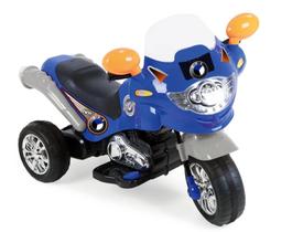 Moto Triciclo Eletrica Infantil Xplast Speed Chopper 6V Azul