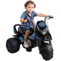 Moto Triciclo Eletrico Infantil Biemme Fox Dark Azul 6V