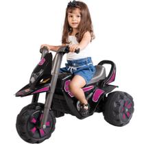 Moto Triciclo Eletrico Infantil Biemme Fox Dark Rosa 6V