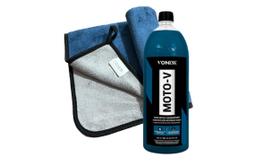 Moto-V Lava Motos Concentrado 1,5L Toalha Microfibra Vonixx