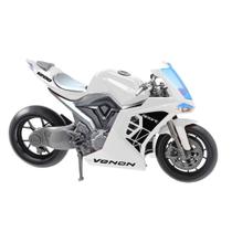 Moto Venon Miniatura 28cm C/ Pneus De Borracha E Suspensão - Usual Brinquedos