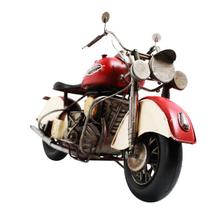 Moto Vintage decorativa de Metal Motor Cycle Red 1216 - Verito